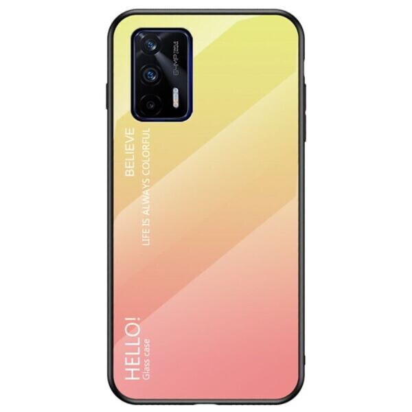 

Защитный чехол Deexe Gradient Color для Realme GT - Yellow / Pink