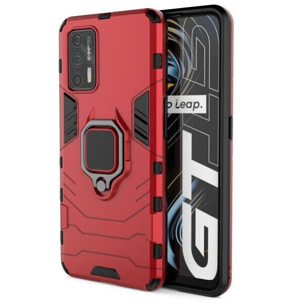 

Защитный чехол Deexe Hybrid Case для Realme GT - Red