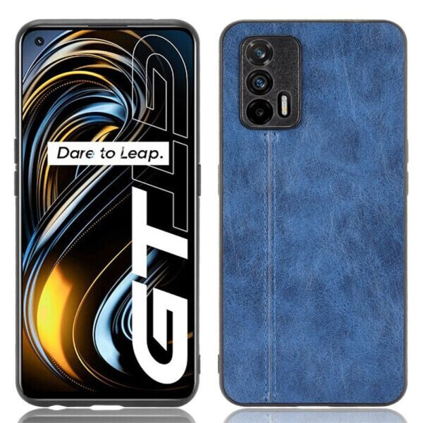 

Защитный чехол UniCase Leather Series для Realme GT - Blue