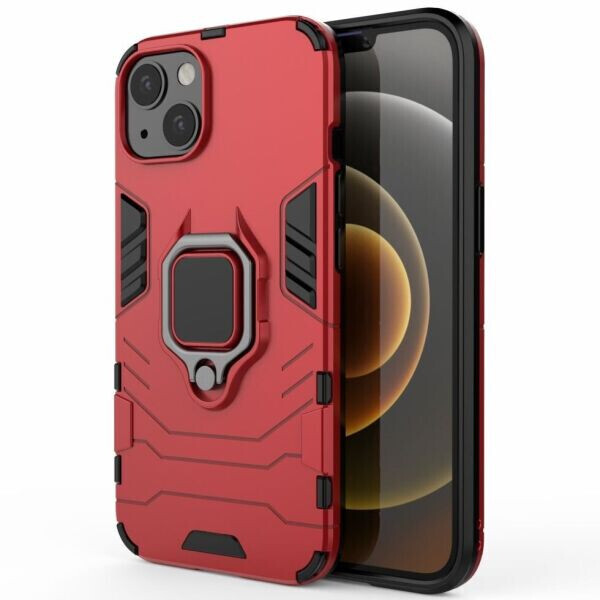 

Защитный чехол Deexe Hybrid Case для Apple iPhone 13 - Red