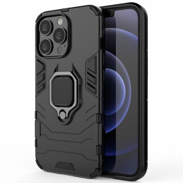 

Защитный чехол Deexe Hybrid Case для Apple iPhone 13 Pro - Black