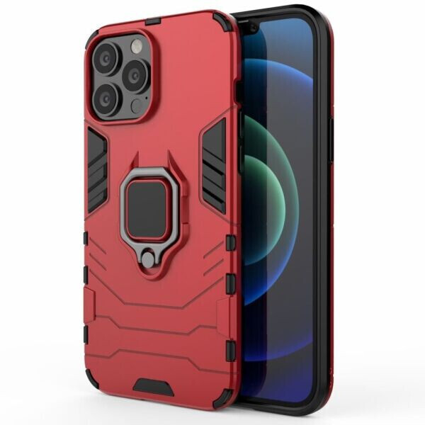 

Защитный чехол Deexe Hybrid Case для Apple iPhone 13 Pro Max - Red