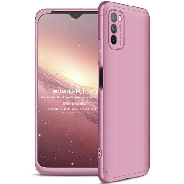 

Защитный чехол GKK Double Dip Case для Xiaomi Redmi Note 10 5G / Poco M3 Pro - Rose Gold