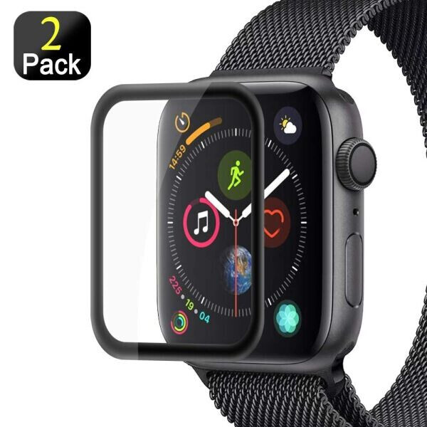 

Комплект защитных стекол Deexe Full Cover для Apple Watch 44 mm - Black