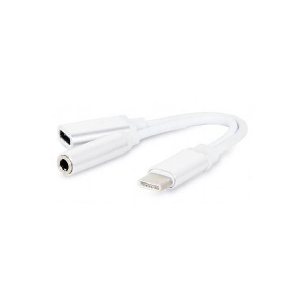

Перехідник Type-C to 3.5 mm + питание Cablexpert (CCA-UC3.5F-02-W)