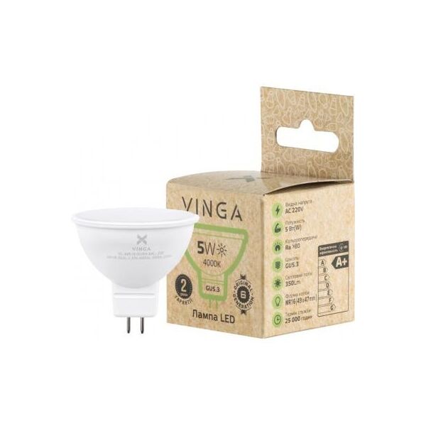 

Лампочка Vinga VL-MR16GU53-54L-220