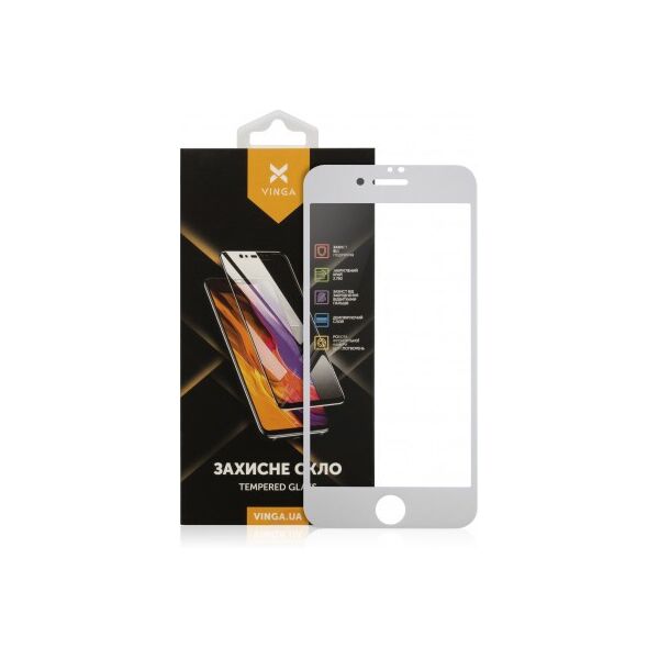 

Скло захисне Vinga Apple Iphone 7/8/SE 2020 white (VGIPSE2W)