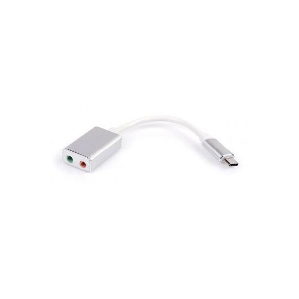 

Перехідник Type-C Male to Audio+mic cable 0.15m Vinga (USBCM3.5ST-01)