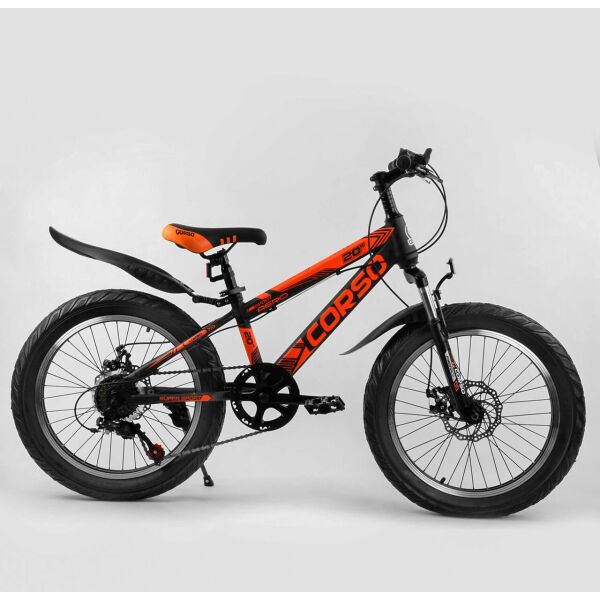

Детский спортивный велосипед 20’’ CORSO «AERO» 82021 красный 05884