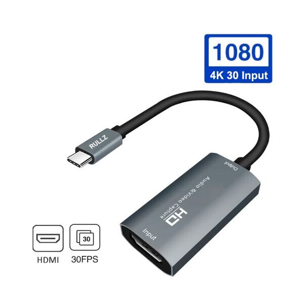 

Карта захвата видео - аудио HDMI Full HD to Type-C для Apple MacBook (video capture mjpeg, yuv)