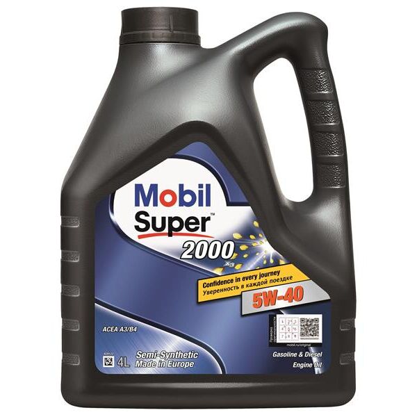 

Моторное масло Mobil Super 2000х3 5W-40 4 л