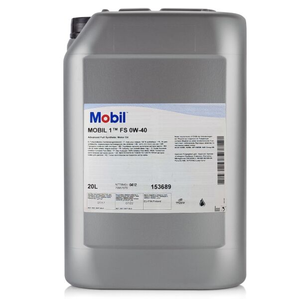 

Моторное масло Mobil 1 FS 0W-40 20 л