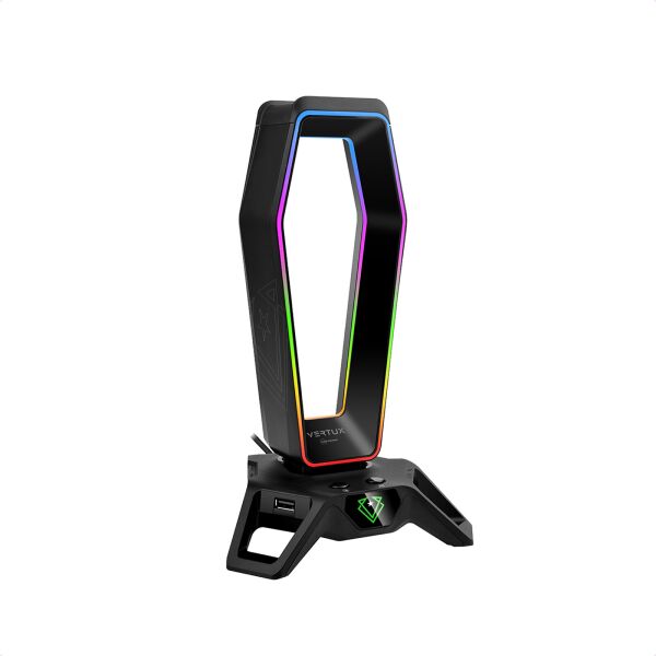 

USB хаб Vertux HexaRack 3xUSB 3.0/2xAUX 3.5 мм с подставкой для наушников Black (hexarack.black)