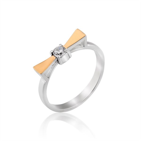 

Кольцо из серебра и золота Юрьев арт.460 к