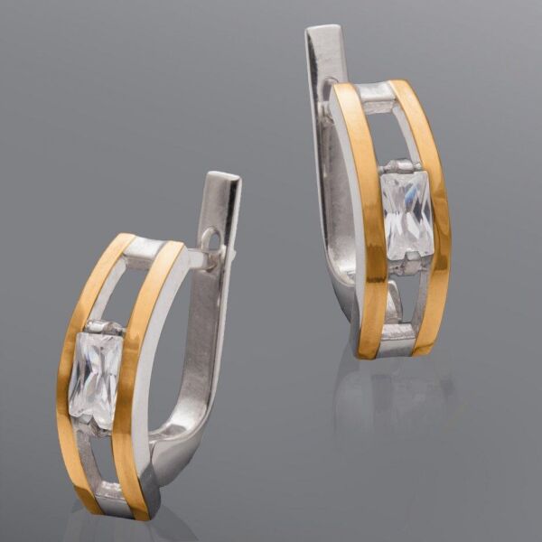

Серьги с фианитами Юрьев из 259