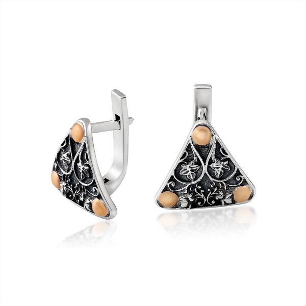 

Серьги с чернением Юрьев арт.489 с