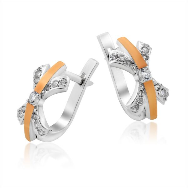

Серьги из серебра с золотом Юрьев 332 с