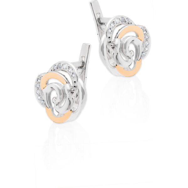

Серьги из серебра с золотом Юрьев с 85