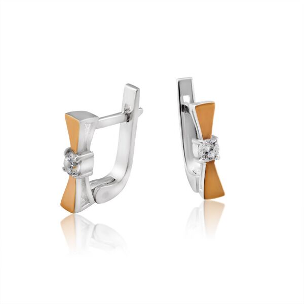 

Серьги из серебра и золота арт.460 с