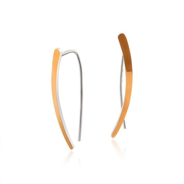 

Серьги из серебра и золота Юрьев арт.552