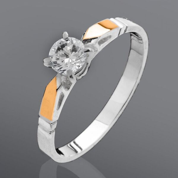 

Серебряное кольцо с золотом Юрьев 110К 19