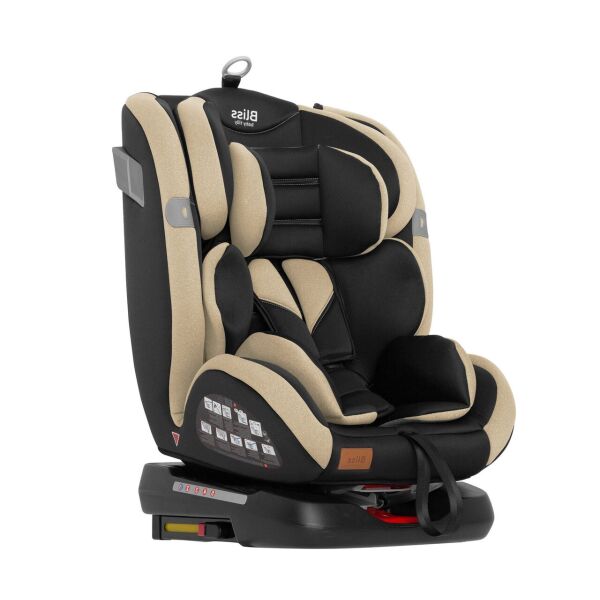 

Детское автокресло от 0 до 12 лет, Isofix, замок Phoenix, регулируемый подголовник, Tilly Bliss T-535 Beige