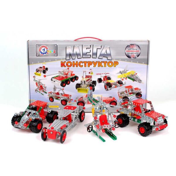 

Конструктор металл "Мегауниверсал" 4364 381 деталь "ТЕХНОК"