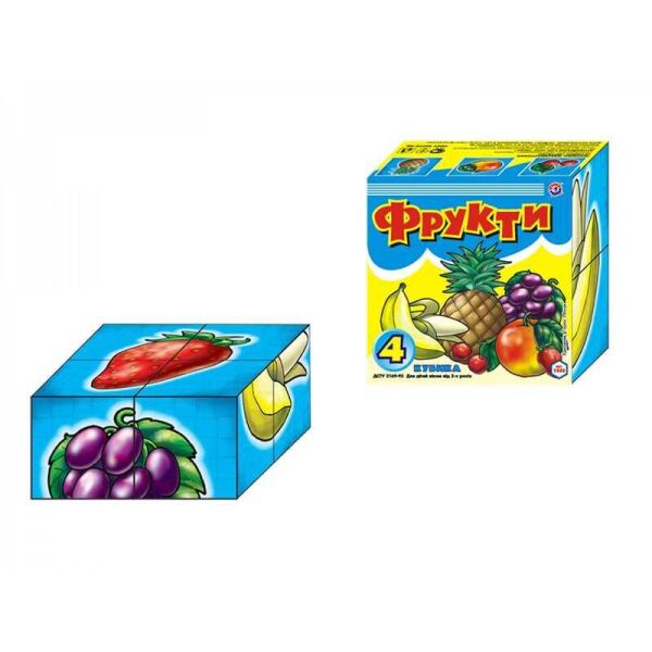 

Кубики 4 шт. "Фрукти" 1332 "ТЕХНОК"