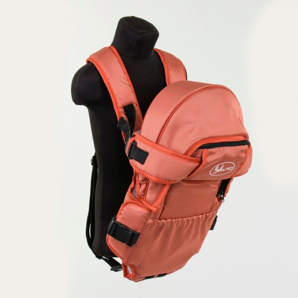 

Рюкзак-кенгуру для младенцев, от 2-х месяцев и весом до 15 кг, три позиции для ребенка, оранжевый №8 - 2057