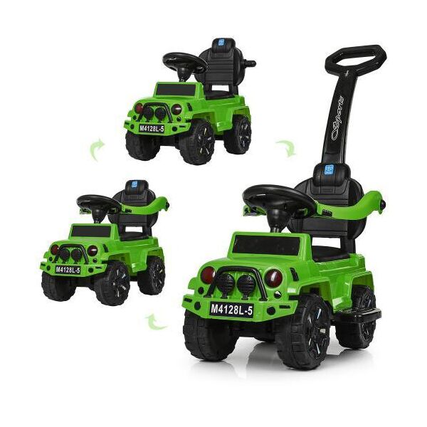 

Каталка - толокар с родительской ручкой Bambi Sport ЗЕЛЕНАЯ арт. 4128L-5