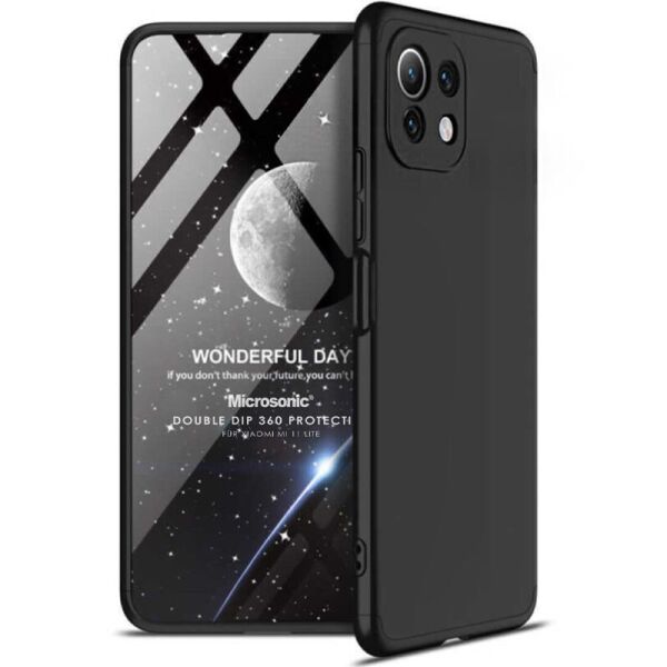 

Пластиковая накладка GKK LikGus 360 градусов (opp) для Xiaomi Mi 11 Lite Черный
