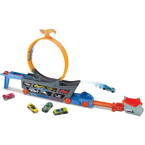 

Игровой набор Hot Wheels Грузовик-транспортер Крутые трюки (GCK38)
