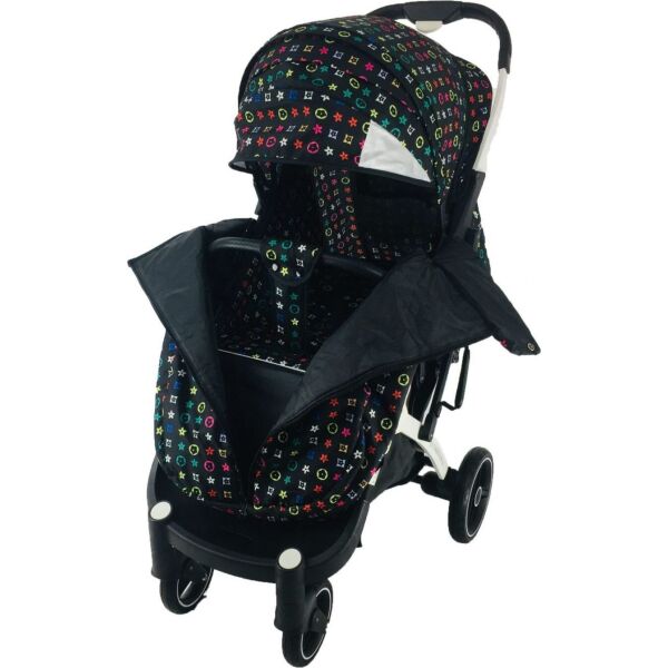 

Коляска Yoya Plus Pro-22 Черно-зеленая LV Black на Белой раме