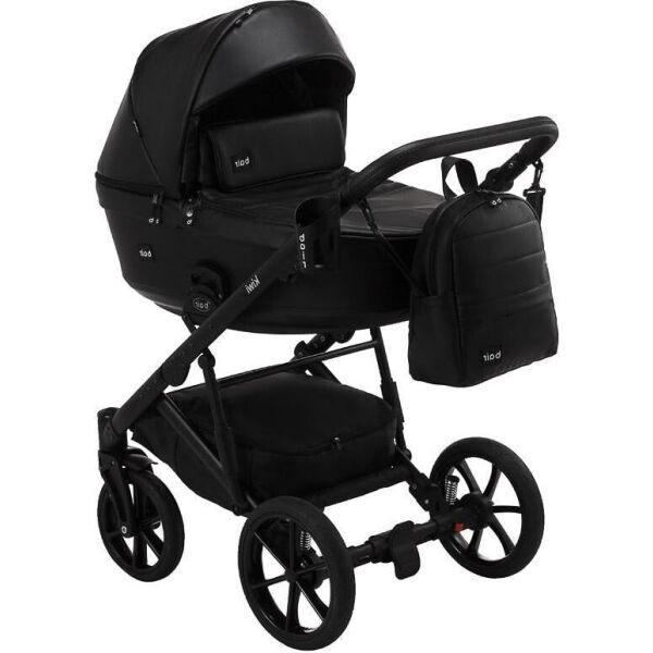 

Коляска детская 2 в 1 трансформер с подстаканником и амортизаторами на раме Bair Kiwi Soft BKS-452 черный