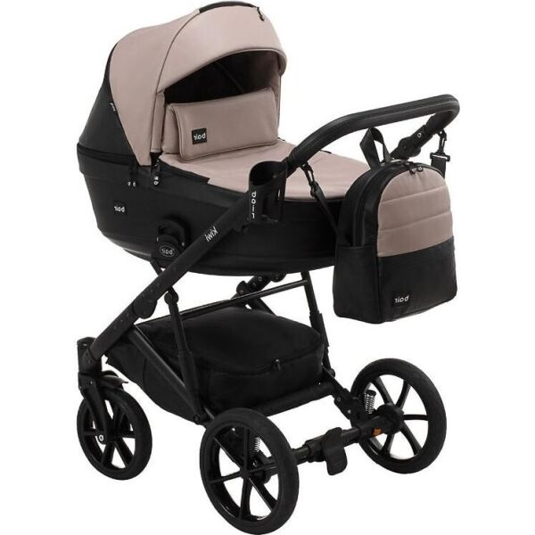

Коляска 2 в 1 Bair Kiwi кожа 100% BK-18/15 капучино - черный