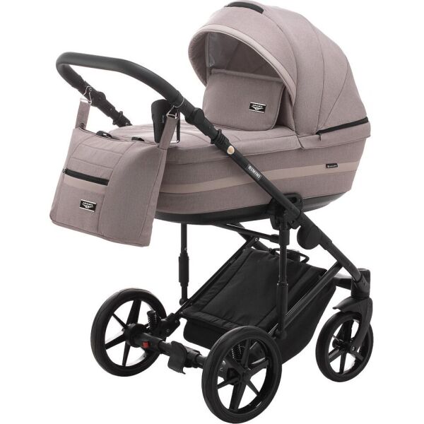 

Коляска детская 2в1 универсальная подстаканником и сумкой Adamex Rimini LUX PR-2 Серый