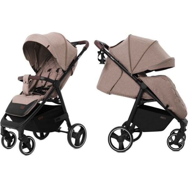 

Коляска прогулочная Carrello Bravo CRL-8512 Linen Beige с EVA колесами + дождевик L, подстаканник и чехол на ножки