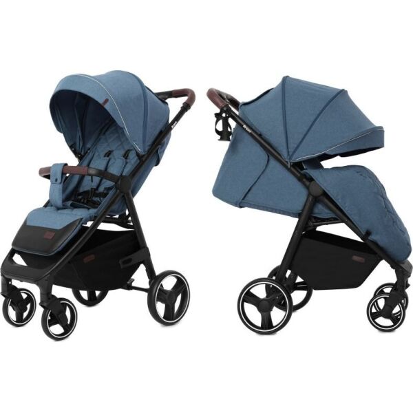 

Коляска прогулочная Carrello Bravo CRL-8512 Pacific Blue с EVA колесами + дождевик L, подстаканник и чехол на ножки