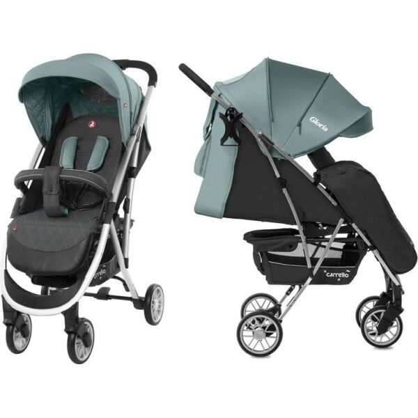 

Коляска прогулочная Carrello Gloria CRL-8506/1 Mint Green с подстаканником + дождевик M и чехол на ножки
