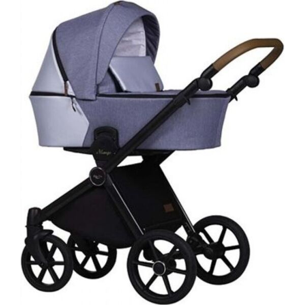 

Коляска универсальная 2 в 1 Baby Merc Mango M/200 Синий/Голубой с дождевиком и матрасом + москитная сетка, чехлы и сумка для мамы