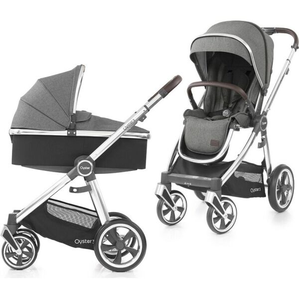 

Универсальная коляска 2 в 1 BabyStyle Oyster 3 Mercury / Mirror NEW