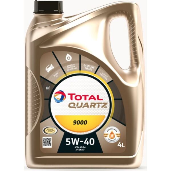 

Масло моторное QUARTZ 9000 5W-40 4л 216565