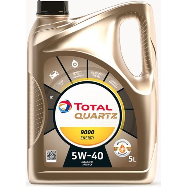 

Масло моторное QUARTZ 9000 ENERGY 5W-40 5л 216609