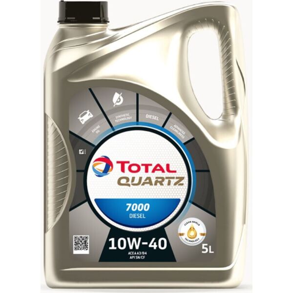 

Масло моторное QUARTZ DIESEL 7000 10W-40 5л 216681