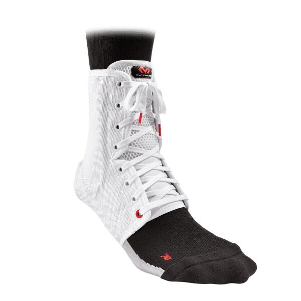 

McDavid Level 3 Ankle Brace / lace-up w/ stays - Спортивный голеностоп [199R(White)]