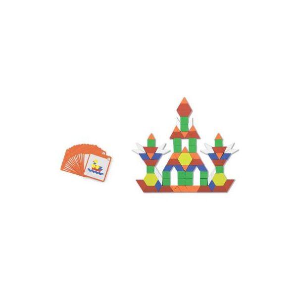 

Развивающая игрушка Viga Toys Блоки геометрические на магнитах 102 эл (50669)