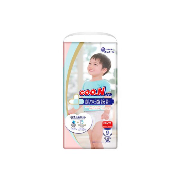 

Подгузник GOO.N Plus Трусики 12-20 кг XL унисекс 38 шт (843341)