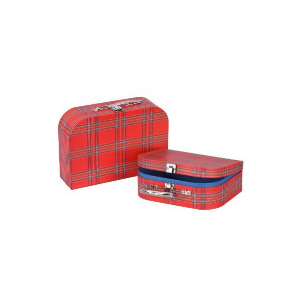 

Игровой набор Goki чемоданы красные в клетку (60103G)