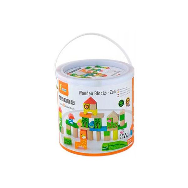 

Конструктор Viga Toys Зоопарк 50 шт (50286)