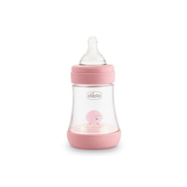 

Бутылочка для кормления Chicco пластиковая Perfect 5 с силиконовой соской 0м+ 150 мл Розова (20211.10.40)